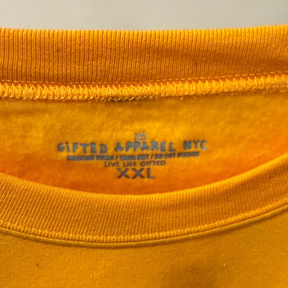 Yellow Graphic Oversized Sweatshirt (Unisex) - Picture 3 of 4